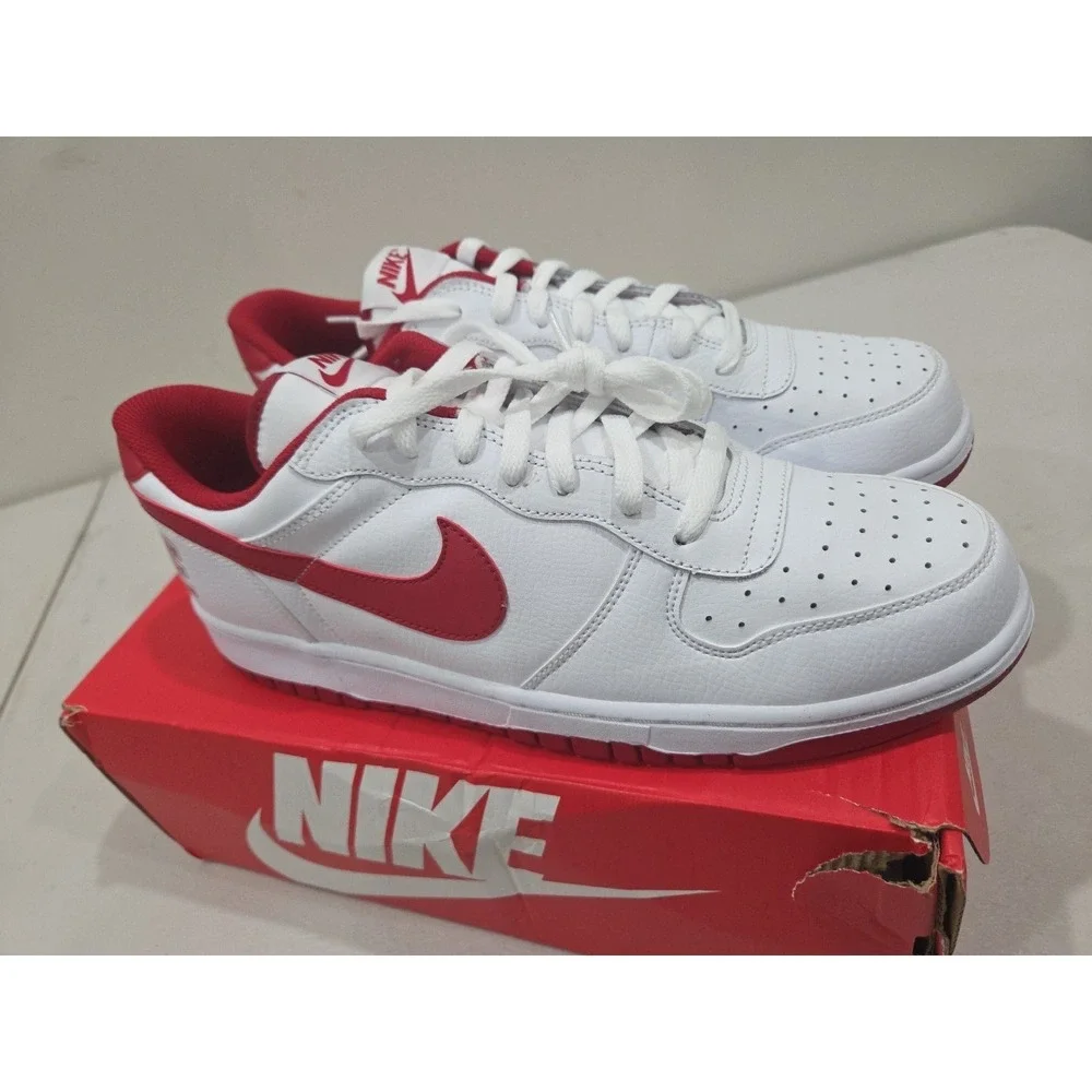 Nike Big Nike Low Dunk Low White-Gym Red Sz 12.  [355152-150] s-l1200.jpg main image 4